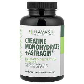 Havasu Nutrition, 크레아틴 일수화물 + Astragin®, 캡슐 120정