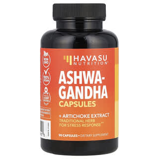 Havasu Nutrition, Ashwagandha, Respuesta al estrés prémium, 90 cápsulas