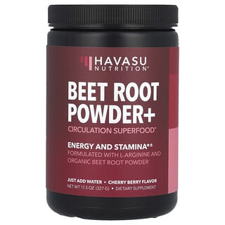 Havasu Nutrition, ビート根パウダー+、チェリーベリー、327g（11.5オンス）