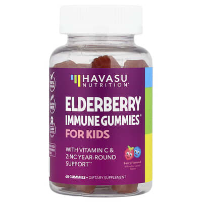 Havasu Nutrition, Elderberry Gummies for Kids, 60 Gummies