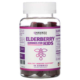 Havasu Nutrition, жевательные таблетки с бузиной для детей, 60 шт.