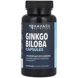 Havasu Nutrition, гинкго билоба, 60 капсул
