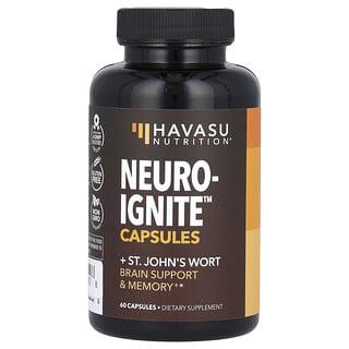 Havasu Nutrition, Neuro-Ignite + 세인트존스워트, 캡슐 60정