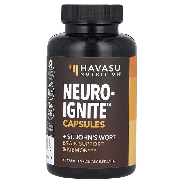 Neuro-Ignite + St. John's Wort, 60 Capsules