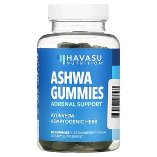 Havasu Nutrition, Caramelle gommose all’ashwa, fragola, 60 caramelle gommose