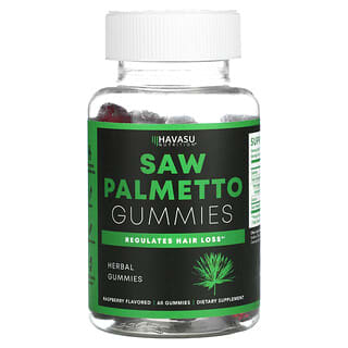 Havasu Nutrition, Жевательные мармеладки Saw Palmetto, малина, 60 жевательных таблеток