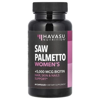 Havasu Nutrition, Saw Palmetto Women‘s, Sägepalmenbeere für Frauen, 60 Kapseln