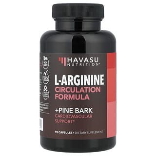 Havasu Nutrition, L-Arginine Circulation Formula + Pine Bark, 90 Capsules