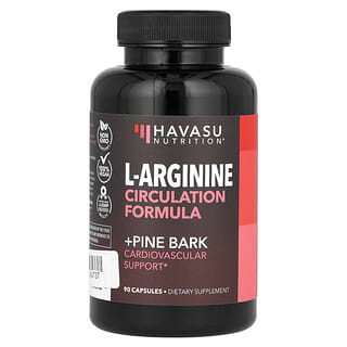 Havasu Nutrition, L-Arginine Circulation Formula + Pine Bark, 90 Capsules