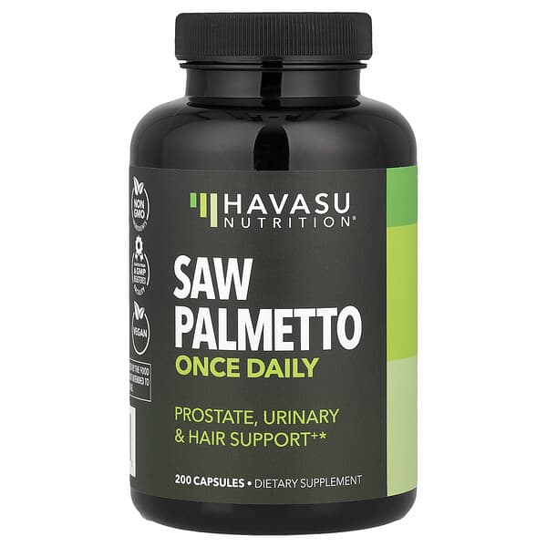Havasu Nutrition, Saw Palmetto, Once Daily, 200 Capsules — product photo 1