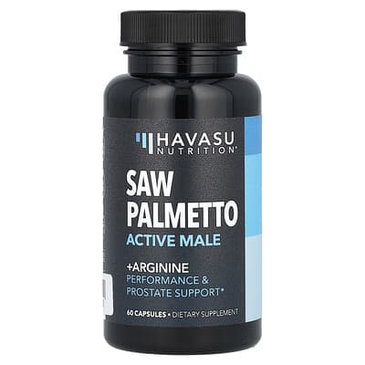 Havasu Nutrition, Saw Palmetto, Active Male + Arginine, 60 Capsules