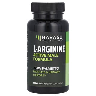 Havasu Nutrition, L-arginina, Fórmula masculina activa, 60 cápsulas
