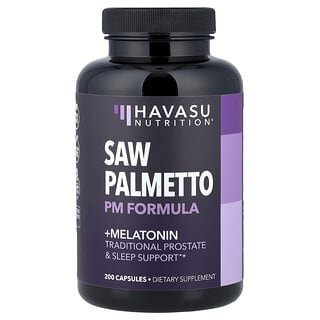 Havasu Nutrition, Saw Palmetto PM Formula + Melatonine, 200 capsules