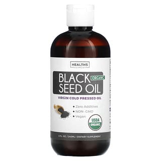 Healths Harmony, Aceite de semilla negra orgánica, 240 ml (8 oz. Líq.)