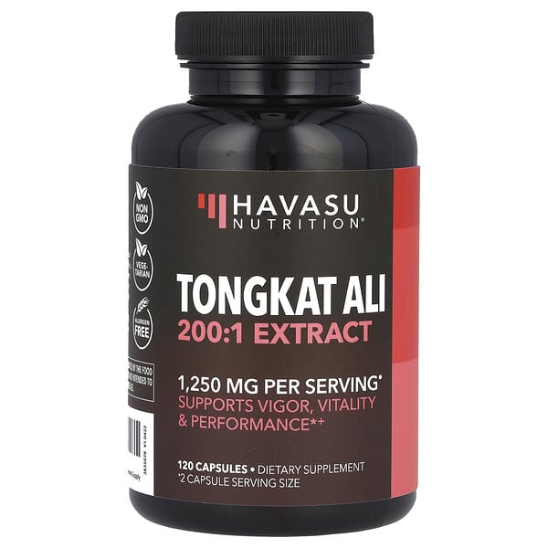 Havasu Nutrition, Tongkat Ali, 200:1 Extract, 1,250 mg , 120 Capsules (625 mg per Capsule)