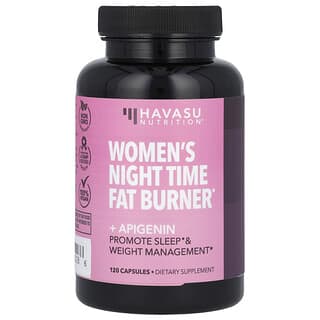 Havasu Nutrition, Queimador de Gorduras Noturno para Mulheres + Apigenina, 120 Cápsulas