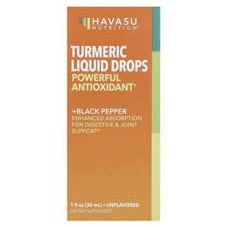 Havasu Nutrition, ターメリック液体タイプ、無香料、30ml（1液量オンス）