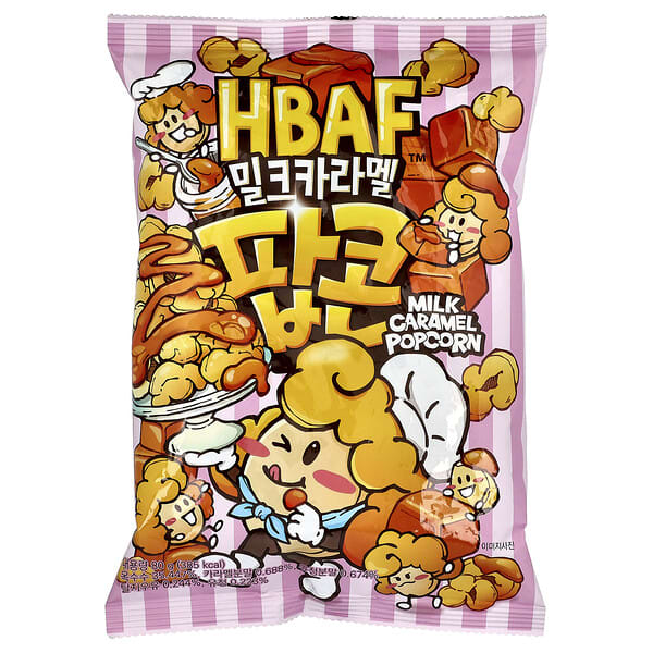 HBAF, 牛奶焦糖爆米花，80 克