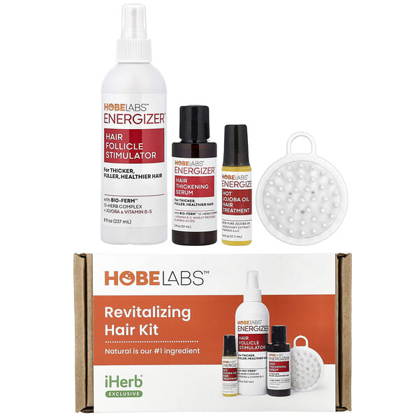 Hobe Labs, iHerb Exclusive, Revitalizing Hair Kit, 4 Piece  Kit