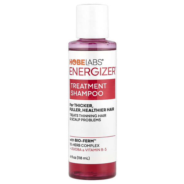 Hobe Labs, Energizer™，護理洗髮精，打造濃密豐盈健康秀髮，4 液量盎司（118 毫升）