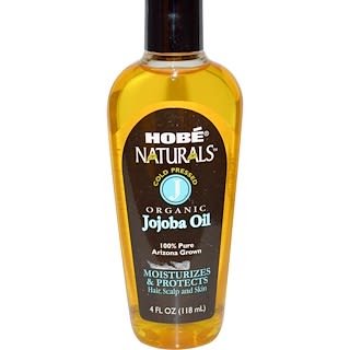 Hobe Labs, Naturals, Organic Jojoba Oil, 4 fl oz (118 ml)
