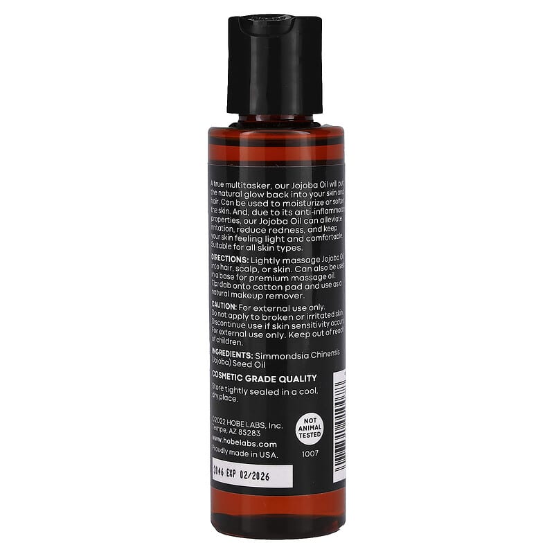 エッセンシャルズ、オーガニックホホバオイル、118ml（4液量オンス）