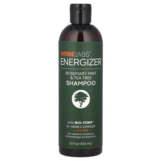 Hobe Labs, Energizer™, Shampooing, Romarin, menthe et tea tree, 355 ml