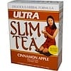 Ultra Slim Tea, Cinnamon Apple, Caffeine Free, 24 Herbal Tea Bags, 1.69 oz (48 g)
