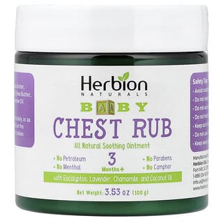 Herbion Naturals, Детское средство для груди, от 3 месяцев, 100 г (3,53 унции)