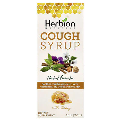Herbion Naturals, Cough Syrup With Honey, Alcohol Free, 5 fl oz (150 ml)