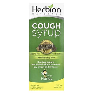 Herbion Naturals, Cough Syrup With Honey, Hustensaft mit Honig, alkoholfrei, 150 ml (5 fl. oz.)