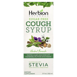Herbion Naturals, Sugar Free Cough Syrup With Stevia, Alcohol Free, 5 fl oz (150 ml)