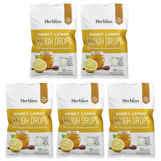 Herbion, Gouttes contre la toux, Miel et citron, 5 sachets, 25 gouttes pièce