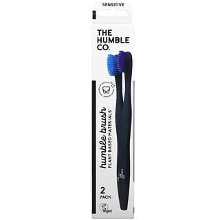 The Humble Co., Cepillo de dientes de bambú Humble, sensible, paquete de 2