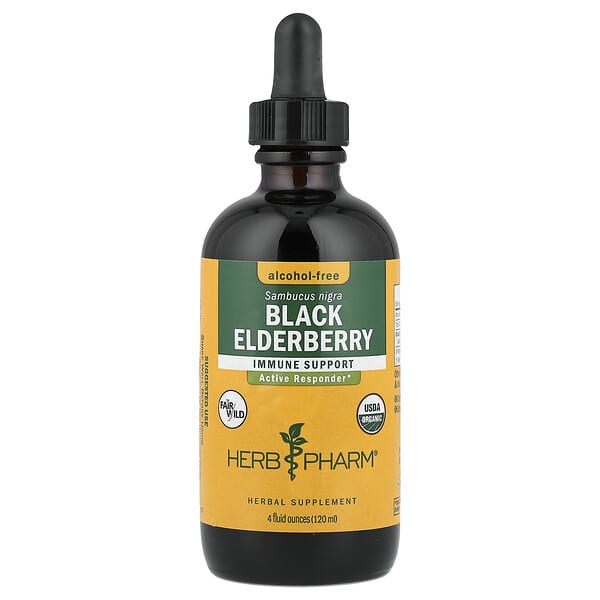 Herb Pharm, Black Elderberry, Alcohol-Free, 4 fl oz (120 ml) — product photo 1