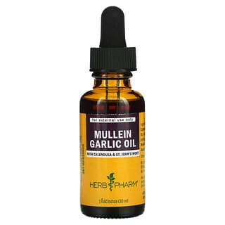Herb Pharm, Mullein Garlic Oil with Calendula & St. John's Wort, 1 fl oz (30 ml)