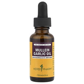 Herb Pharm, Mullein Garlic Oil with Calendula & St. John's Wort, 1 fl oz (30 ml)