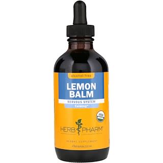 Herb Pharm, Lemon Balm, Alcohol-Free, 4 fl oz (120 ml)
