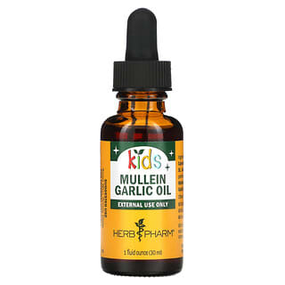 Herb Pharm‏, Mullein/Garlic Kids Ear Oil, 1 fl oz (30 ml)