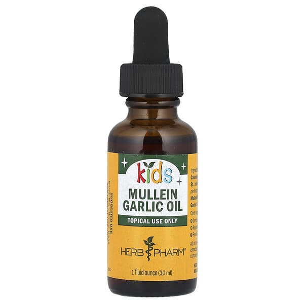 Kids, Mullein Garlic Oil, 1 fl oz (30 ml)