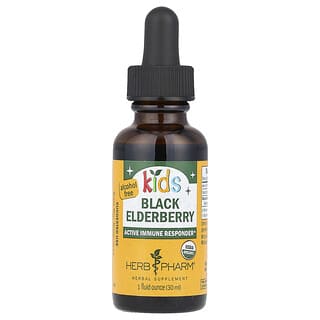 Herb Pharm, Kids, Black Elderberry, Alcohol Free, 1 fl oz (30 ml)