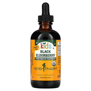 Herb Pharm, Kids, Black Elderberry, Alcohol Free, 4 fl oz (120 ml)