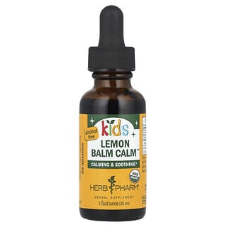 Herb Pharm, Kids Lemon Balm Calm, успокаивающее средство для детей, без спирта, 213 мг, 30 мл (1 жидк. унция)