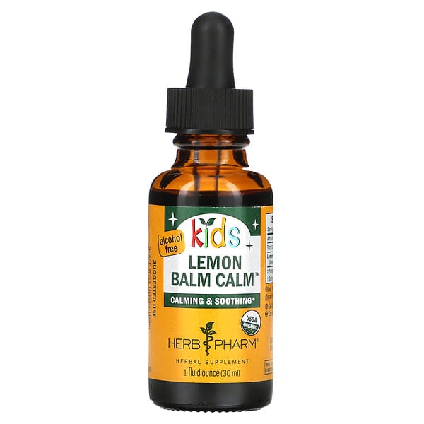 Herb Pharm‏, מליסה לילדים Lemon Balm Calm, ללא אלכוהול, 30 מ"ל (1 אונקיית נוזל
