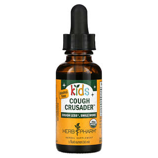 Herb Pharm, Kids, Cough Crusader, 1 fl oz (30 ml)