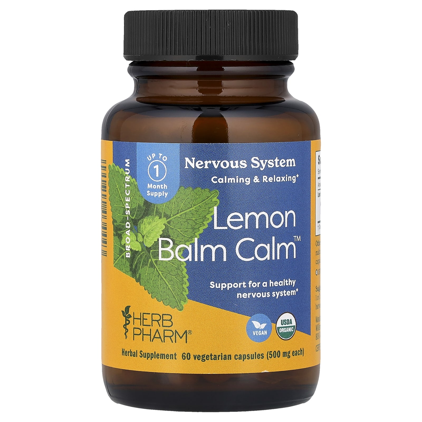 Lemon Balm Calm™, 500 mg, 60 Vejetaryen Kapsül