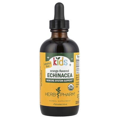 Herb Pharm, Kids Echinacea, Alcohol Free, Orange, 4 fl oz (120 ml)