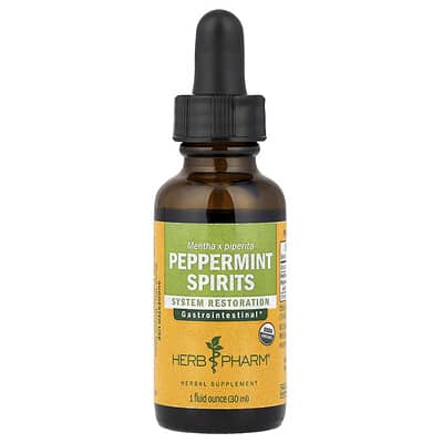 Herb Pharm, Peppermint Spirits, 1 fl oz (30 ml)