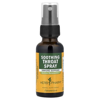 Herb Pharm, Soothing Throat Spray, 1 fl oz (30 ml)