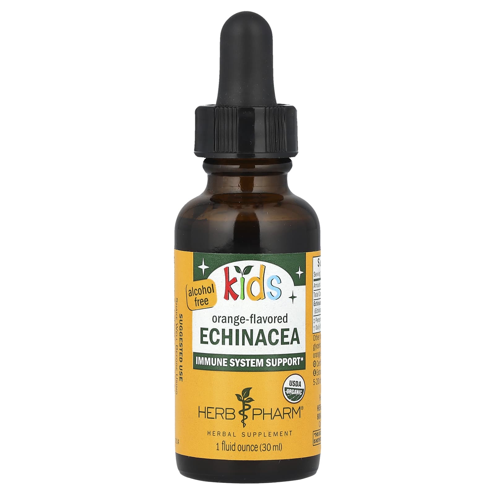 子供用品 iHerb 子ども用エキナセア、アルコール不使用、オレンジ、30ml（1液量オンス）